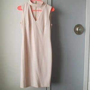 Pink Calvin Klein dres with choker neck